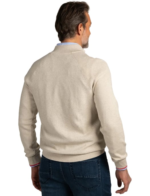 New Zealand half zip trui beige - Image 2