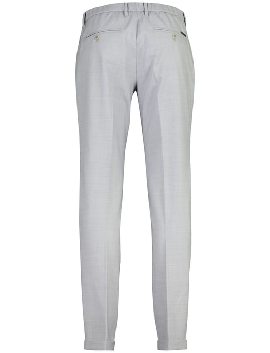 Pantalon flatfront Alberto grijs wol slim fit - Image 2