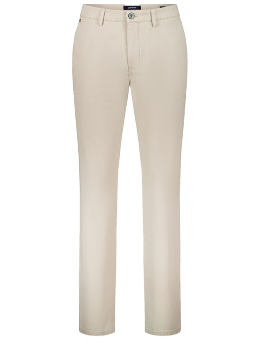 Pantalon flatfront model Gardeur Benito beige normale fit - Image 1