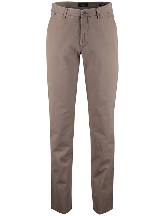 Pantalon Gardeur bruin flatfront model normale fit - Image 1