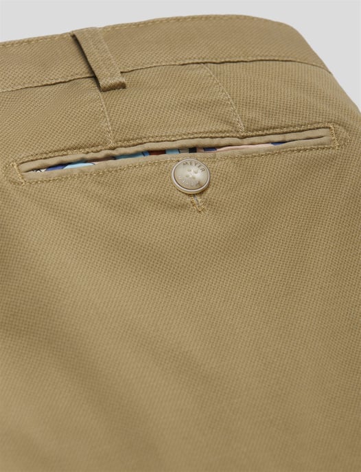 katoenen broek Meyer Bonn camel - Image 4