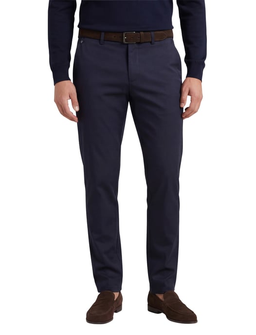 Gardeur Pantalon Tonic donkerblauw katoen chino - Image 1
