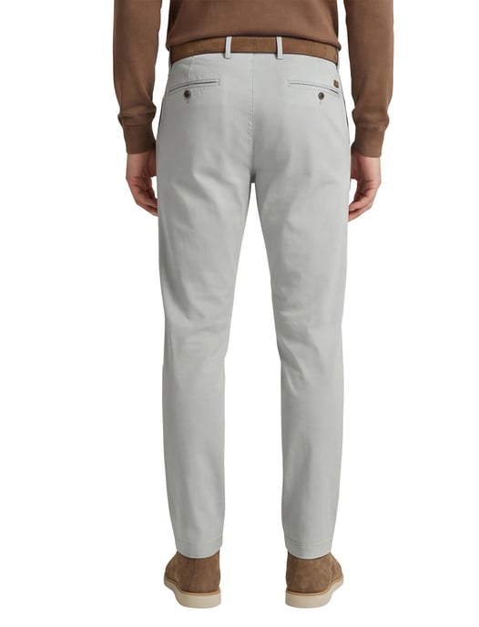 Gardeur Pantalon katoen grijs flatfront effen - Image 2