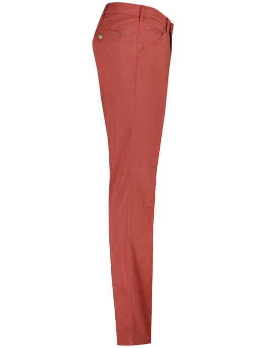 Meyer Chicago 5-pocket Pantalon katoen rood perfect fit zonder omslag - Image 3
