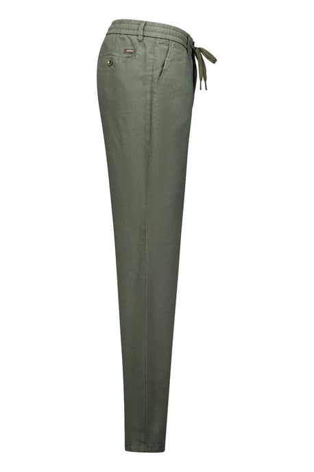 Gardeur modern fit flatfront model Pantalon donkergroen - Image 3
