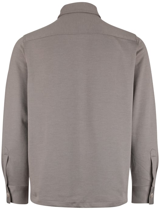 Taupe Overshirt Casa Moda twill structuur en knoopsluiting - Image 2
