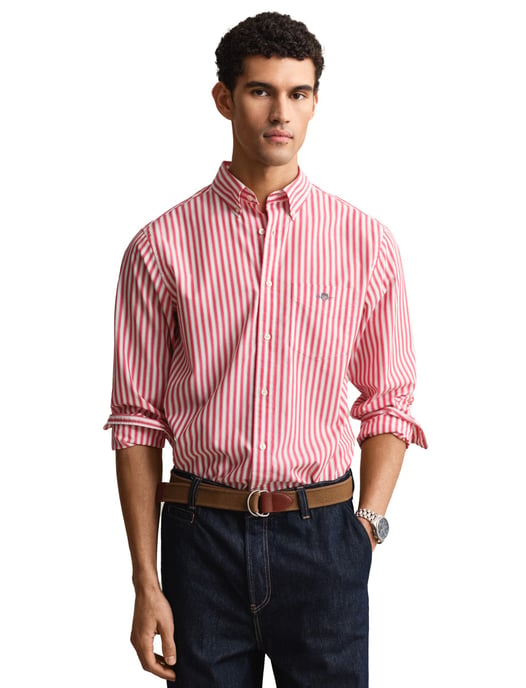 Gant overhemd rood gestreept button down - Image 1