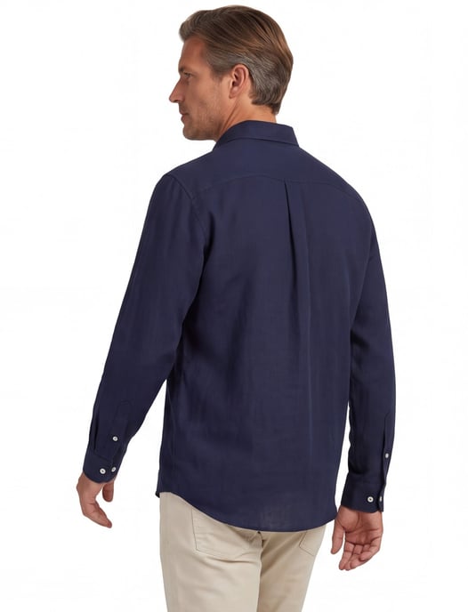 Overhemd navy Fynch Hatton button down boord - Image 2