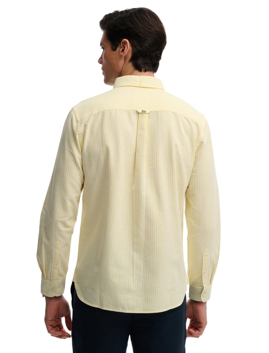 Overhemd Superdry geel wit gestreept slim fit - Image 2