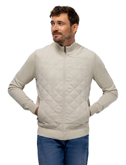 Outdoor vest State of Art gemêleerd beige regular fit - Image 1