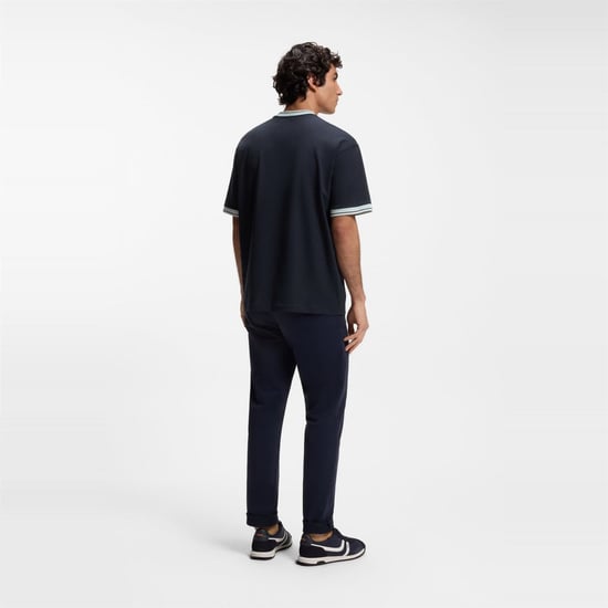 Men's Boss Te_Blocks 00404 in Dark Blue - Image 3