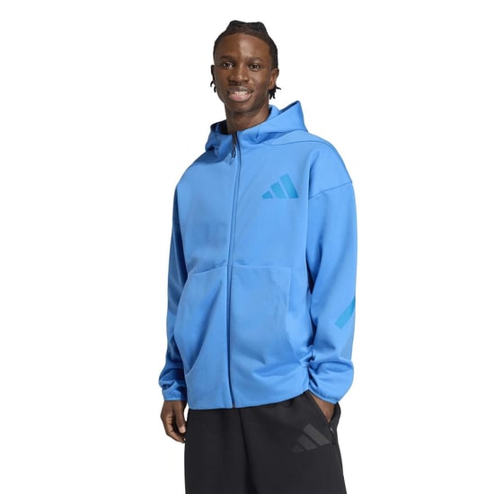 Men's adidas Z.n.e. Full Zip Hoodie in Rayblu - Image 2