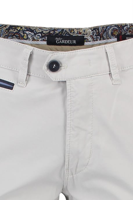 katoenen broek Gardeur Benny grijs - Image 4