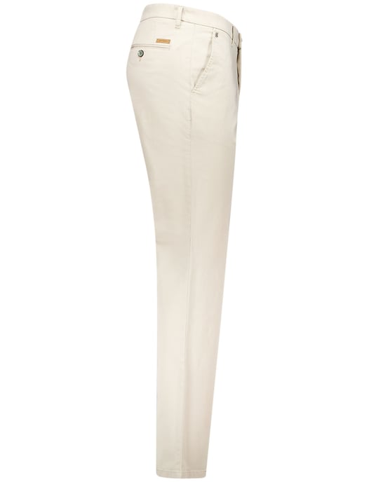 Gardeur Pantalon creme effen katoen - Image 3