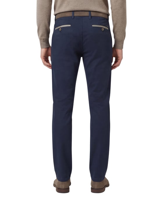 katoenen broek Gardeur Benny donkerblauw - Image 2