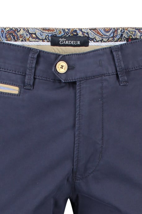 katoenen broek Gardeur Benny donkerblauw - Image 4