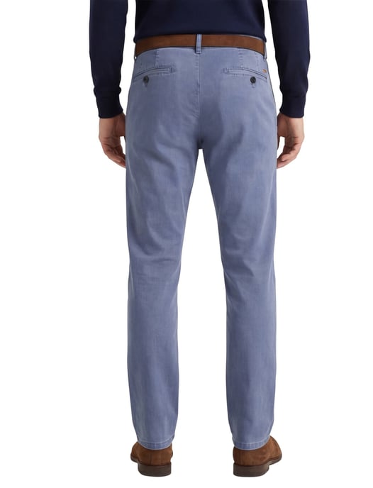 Katoenen broek Meyer Roma blauw gemêleerd - Image 2