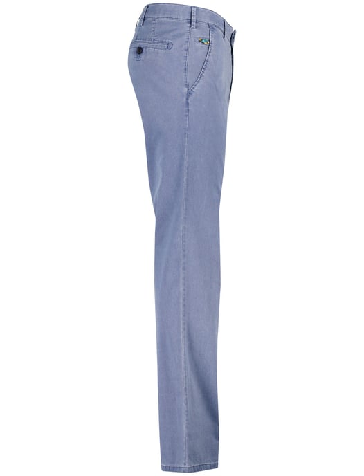Katoenen broek Meyer Roma blauw gemêleerd - Image 3