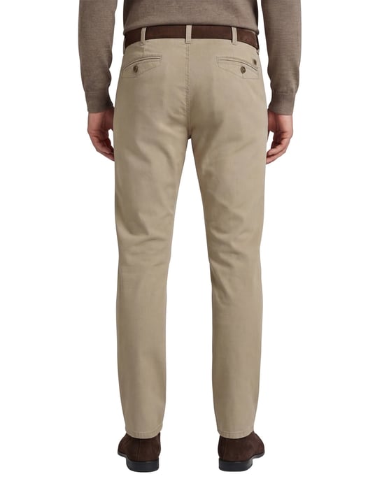 Meyer katoenen broek Chicago beige gestreept - Image 2