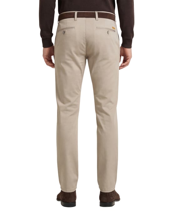 katoenen broek Gardeur beige - Image 2