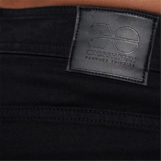 Crosshatch Heren Buraca Slim Jeans (Massief zwart) - Image 4