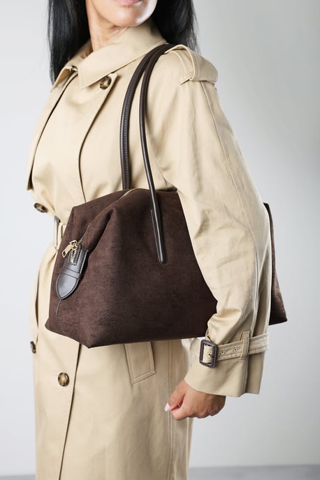 Where's That From Womens Girelle Leather Bowler Bag - Image 3