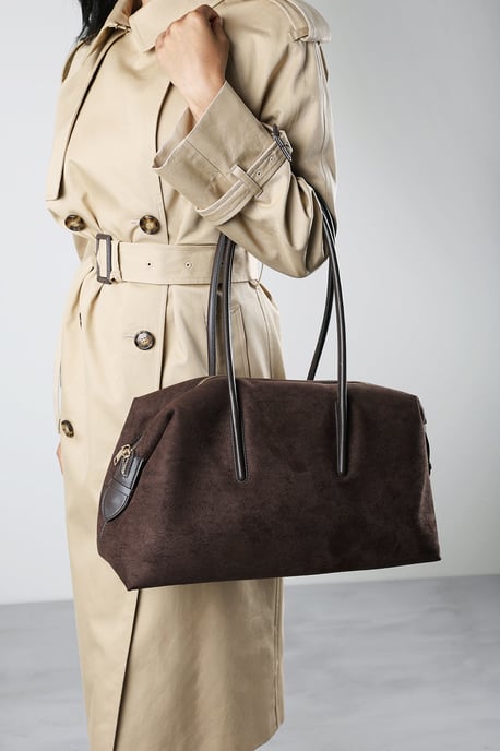 Where's That From Womens Girelle Leather Bowler Bag - Image 4