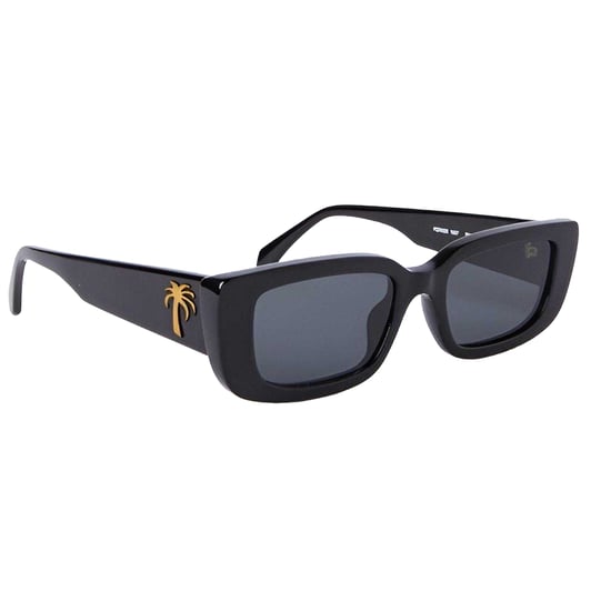 Palm Angels Mens Yosemite Rectangle Sunglasses (Black) - Image 2
