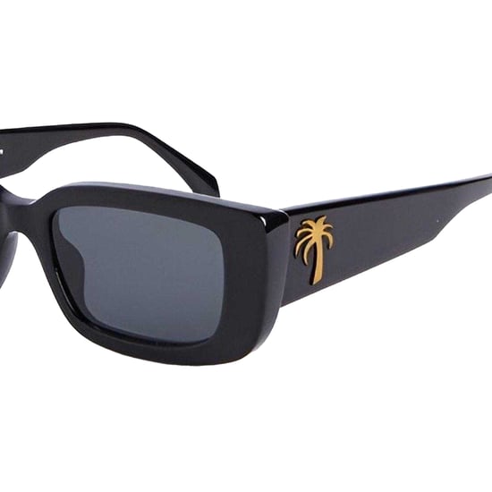Palm Angels Mens Yosemite Rectangle Sunglasses (Black) - Image 3