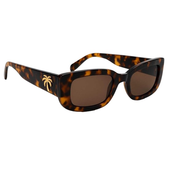 Palm Angels Mens Yosemite Rectangle Sunglasses (Havana Brown) - Image 2
