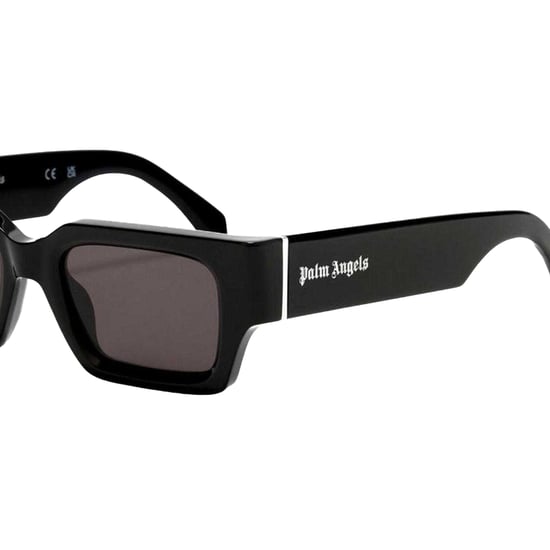 Palm Angels Mens Hyde Rectangle Sunglasses (Black/Dark Grey) - Image 3