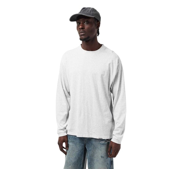 Represent Heren Regular T-shirt met lange mouwen (Ijs Grijs Mergel) - Image 1