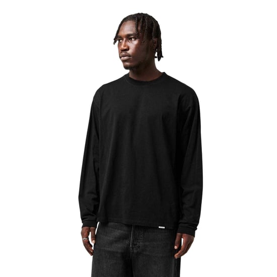 Represent Heren Regular T-shirt met lange mouwen (Zwart) - Image 3