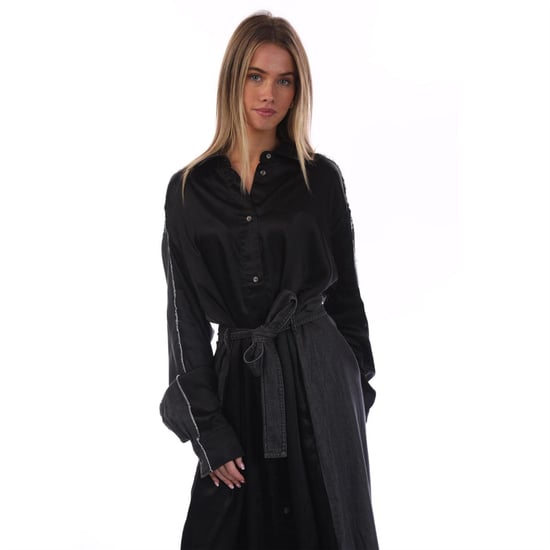 Diesel Dames-shirtjurk van rayon van D-Paige-Stram (Zwart) - Image 2