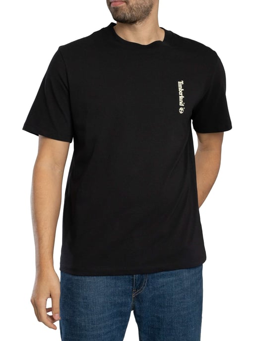 Timberland T-Shirt Met Ovaal Logo Op De Achterkant, Zwart - Image 2