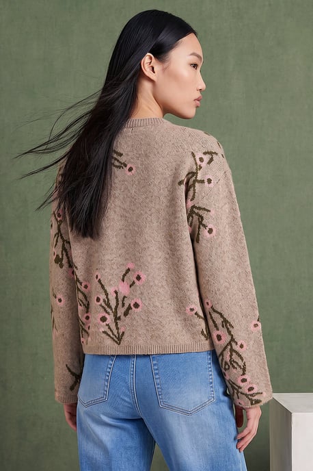 Floral Knitted Cardigan - Image 3