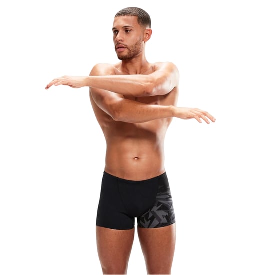 Speedo Geometrische zwembroeken voor heren (Zwart/Grijs) - Image 3