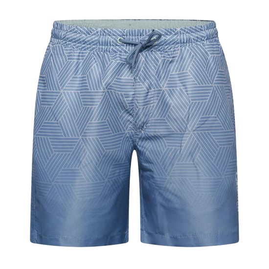 Crosshatch Layotta zwemshort voor heren met geometrisch patroon (Marine) - Image 1