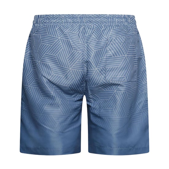 Crosshatch Layotta zwemshort voor heren met geometrisch patroon (Marine) - Image 2
