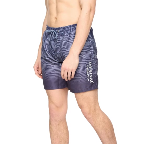 Crosshatch Layotta zwemshort voor heren met geometrisch patroon (Marine) - Image 3