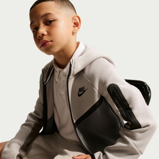 Nike Technische fleece-hoodie met doorlopende rits voor kinderen (Cave Purple) - Image 3