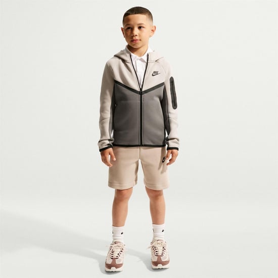 Nike Technische fleece-hoodie met doorlopende rits voor kinderen (Cave Purple) - Image 4