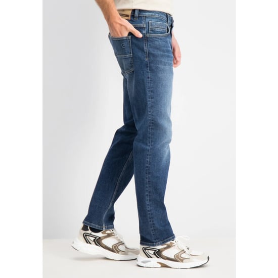 Gabbiano Arctic heren relaxed jeans mid blue stone wash - Image 2