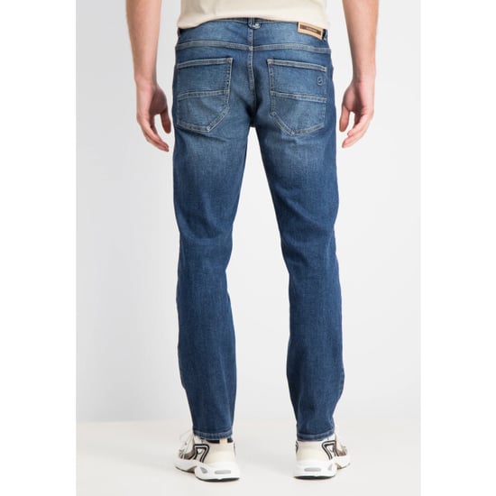Gabbiano Arctic heren relaxed jeans mid blue stone wash - Image 5