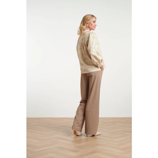 Smashed Lemon Blouse van geweven stof met geborduurd bloemdessin | - Image 4