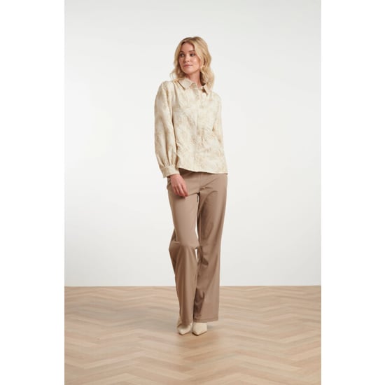 Smashed Lemon Blouse van geweven stof met geborduurd bloemdessin | - Image 5