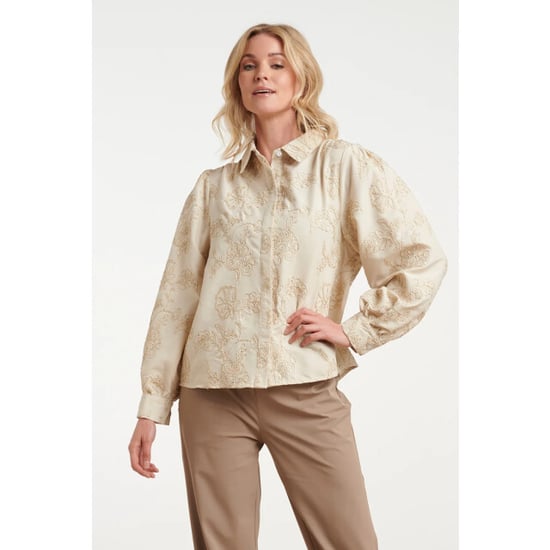 Smashed Lemon Blouse van geweven stof met geborduurd bloemdessin | - Image 6