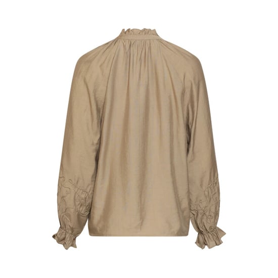 Smashed Lemon Blouse van luchtige stof met borduurdetails | - Image 3