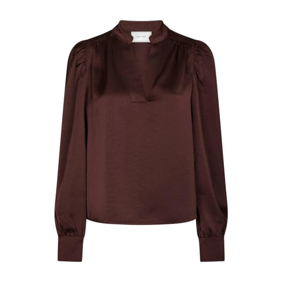 Neo Noir rosslynn heavy sateen blouse 163769 174 burgundy - Image 1