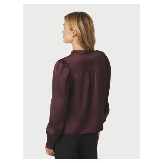 Neo Noir rosslynn heavy sateen blouse 163769 174 burgundy - Image 3